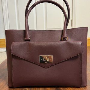 VGUC Kate Spade Tote Bag - Wine Colored